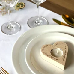 Du bringst mein Herz zum Leuchten-Teelichthalter mit Gravur