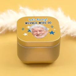 Duftkerze mit Foto, Wunschtext und Motiv personalisiert | Gastgeschenk für Geburtstag & Einschulung
