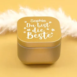 Duftkerze personalisiert mit Name als Geschenk zum Muttertag für die beste Mama, Oma & Freundin