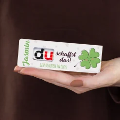 duplo Riegel als Glücksbringer personalisiert mit Name & Wunschtext | Geschenk für Prüfung & Abitur