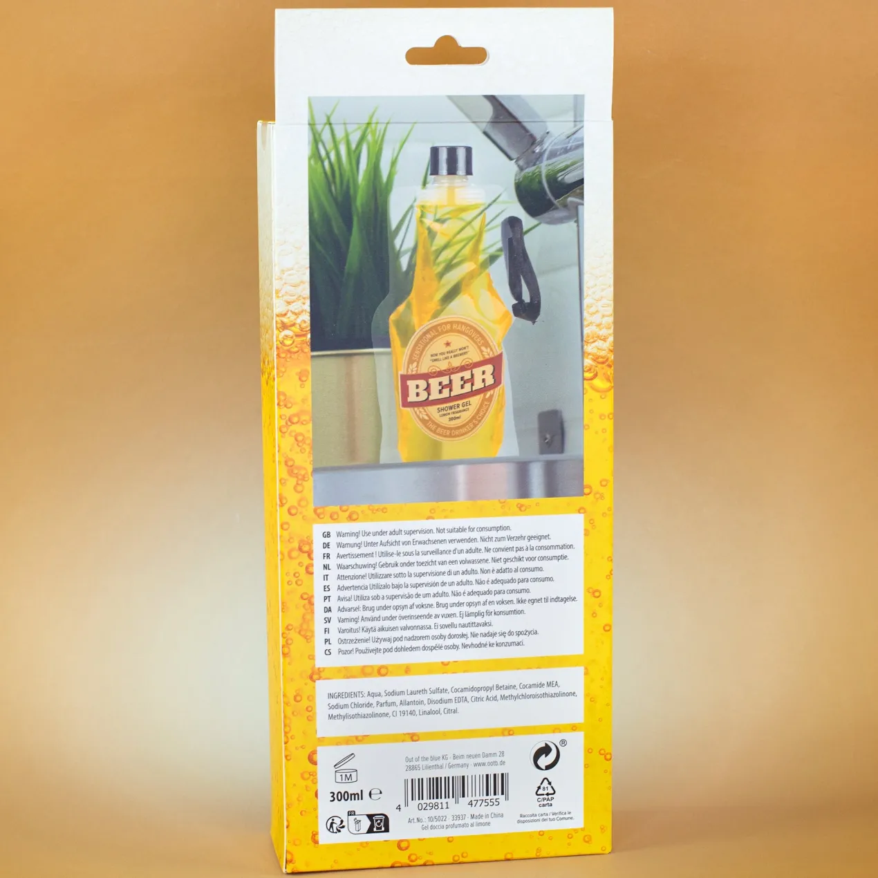 Duschgel Bier im PET-Beutel | Witziges Geschenk