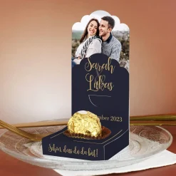 Edle DIY-Fotoaufsteller 4er Set für romantische Gastgeschenke zur Hochzeit