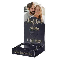 Edle DIY-Fotoaufsteller 4er Set für romantische Gastgeschenke zur Hochzeit