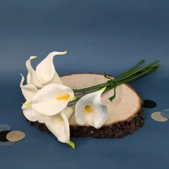 Edler Calla-Strauß aus Seidenblumen | 7 künstliche Blumen im natürlichen Look