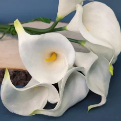 Edler Calla-Strauß aus Seidenblumen | 7 künstliche Blumen im natürlichen Look