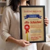 Ehrenurkunde Alte Schachtel im Bilderrahmen