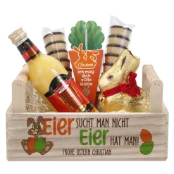 Eier sucht man nicht, Eier hat man! - Eierlikör Geschenkset zu Ostern