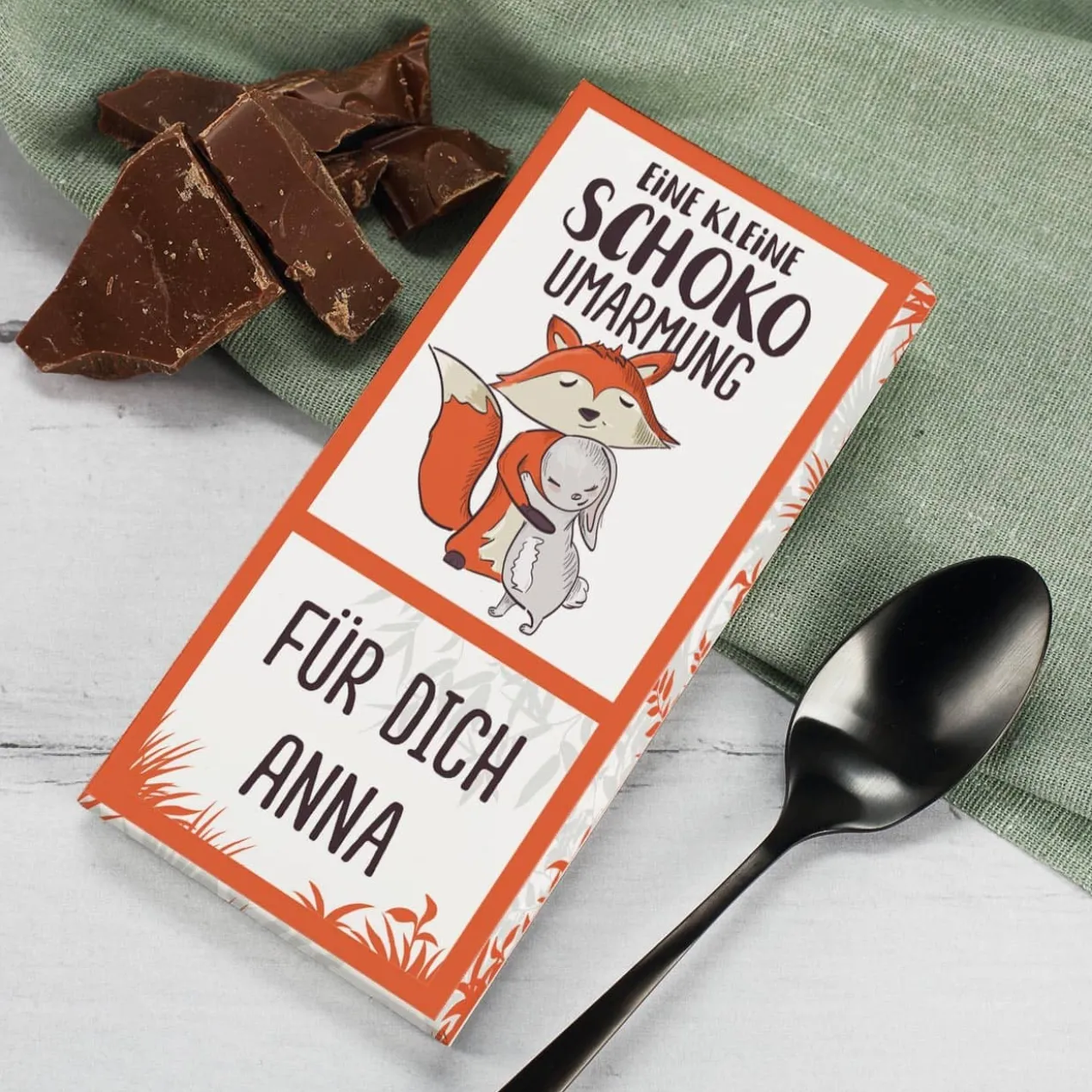 Eine kleine Schoko-Umarmung - 100g Schokolade