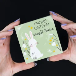 Eine Kleinigkeit zum Osterfest - Faltschachtel mit 4 Lindorkugeln