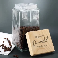 Ein Glas voll Dankbarkeit - Vorratsglas als Geschenkverpackung
