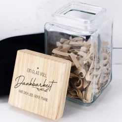 Ein Glas voll Dankbarkeit - Vorratsglas als Geschenkverpackung