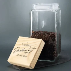 Ein Glas voll Dankbarkeit - Vorratsglas als Geschenkverpackung