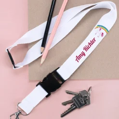 Einhorn Schlüsselband mit Name