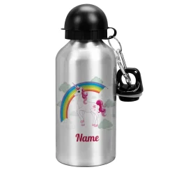 Einhorn Trinkflasche mit Ihrem Wunschnamen bedruckt