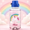 Einhorn Trinkflasche mit Name personalisiert 0,7 L | Geschenk für Mädchen zur Einschulung