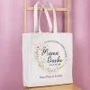 Einkaufstasche für Mama zum Muttertag & Geburtstag mit Wunschtext | Wiesenblumen
