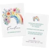 Einladung - Regenbogen - zur Taufe, Kommunion oder Konfirmation