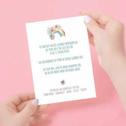 Einladung - Regenbogen - zur Taufe, Kommunion oder Konfirmation