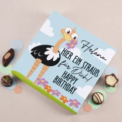 Ein Strauß für Dich - Lindt Pralinen in lustiger Verpackung zum Geburtstag