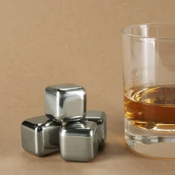 Eiswürfel aus Edelstahl 4 Stück