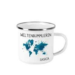 Emaillebecher für Weltenbummler