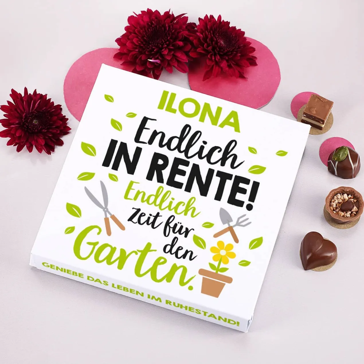 Endlich in Rente! - Lindt Pralinen als Geschenk zum Ruhestand