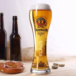 Erdinger Weissbräu Weizenbierglas mit Ihrem Wunschnamen graviert