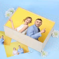 Erinnerungsbox für Fotos mit Ihrem Lieblingsbild bedruckt