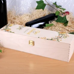 Erinnerungsbox zur Hochzeit mit Blütenkranz