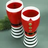 2er Set Bierglas Santa Kostüm