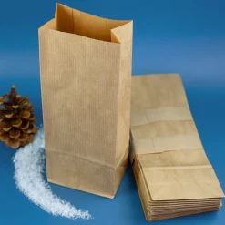 24er Set Blockbodenbeutel für DIY Adventskalender | Papiertüten zum Basteln