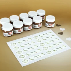 10er Set Nutella als personalisiertes Gastgeschenk zur Taufe, Kommunion & Konfirmation | Ichthys