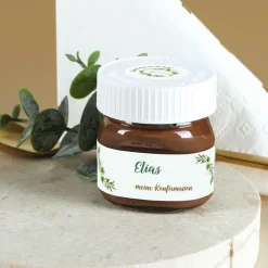10er Set Nutella als personalisiertes Gastgeschenk zur Taufe, Kommunion & Konfirmation | Ichthys