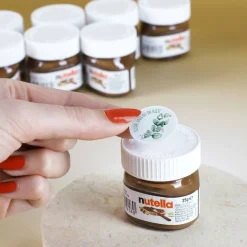 10er Set Nutella Gastgeschenke - Eukalyptus - zur Taufe, Kommunion oder Konfirmation