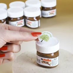 10er Set Nutella Gläschen zur Konfirmation, Kommunion oder Taufe in 3 Farbvarianten