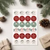 24er Set personalisierbare Aufkleber für Geschenke | Sticker für Weihnachtsgeschenke