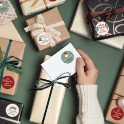 24er Set personalisierbare Aufkleber für Geschenke | Sticker für Weihnachtsgeschenke