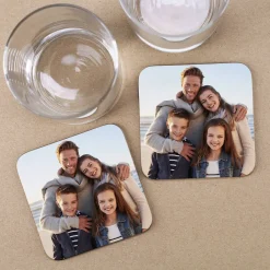 4er Set Quadratische Untersetzer mit Ihren Lieblingsfoto