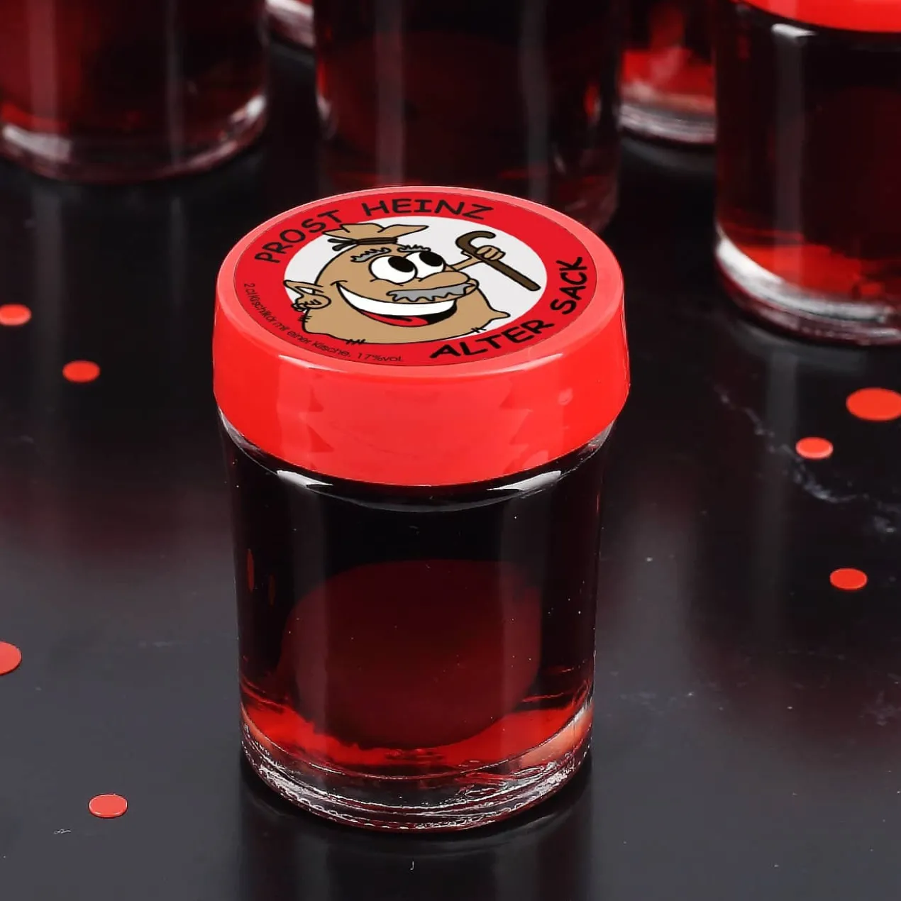 6er Set Schnaps - Prost Alter Sack - mit Ihrem Wunschnamen