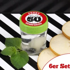 6er Set Schnaps zum 60. Geburtstag mit Name und Wunschtext