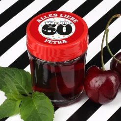 6er Set Schnaps zum 60. Geburtstag mit Name und Wunschtext