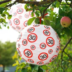 3er Set Verkehrszeichen-Laternen zum 30. Geburtstag