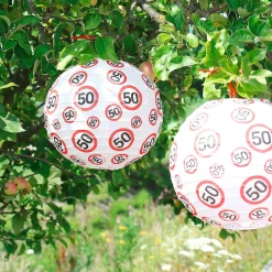 3er Set Verkehrszeichen-Laternen zum 50. Geburtstag