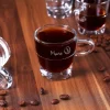 Espressoglas von Leonardo mit Namensgravur