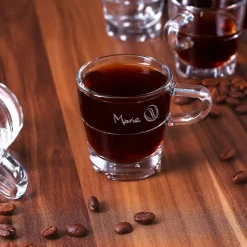 Espressoglas von Leonardo mit Namensgravur