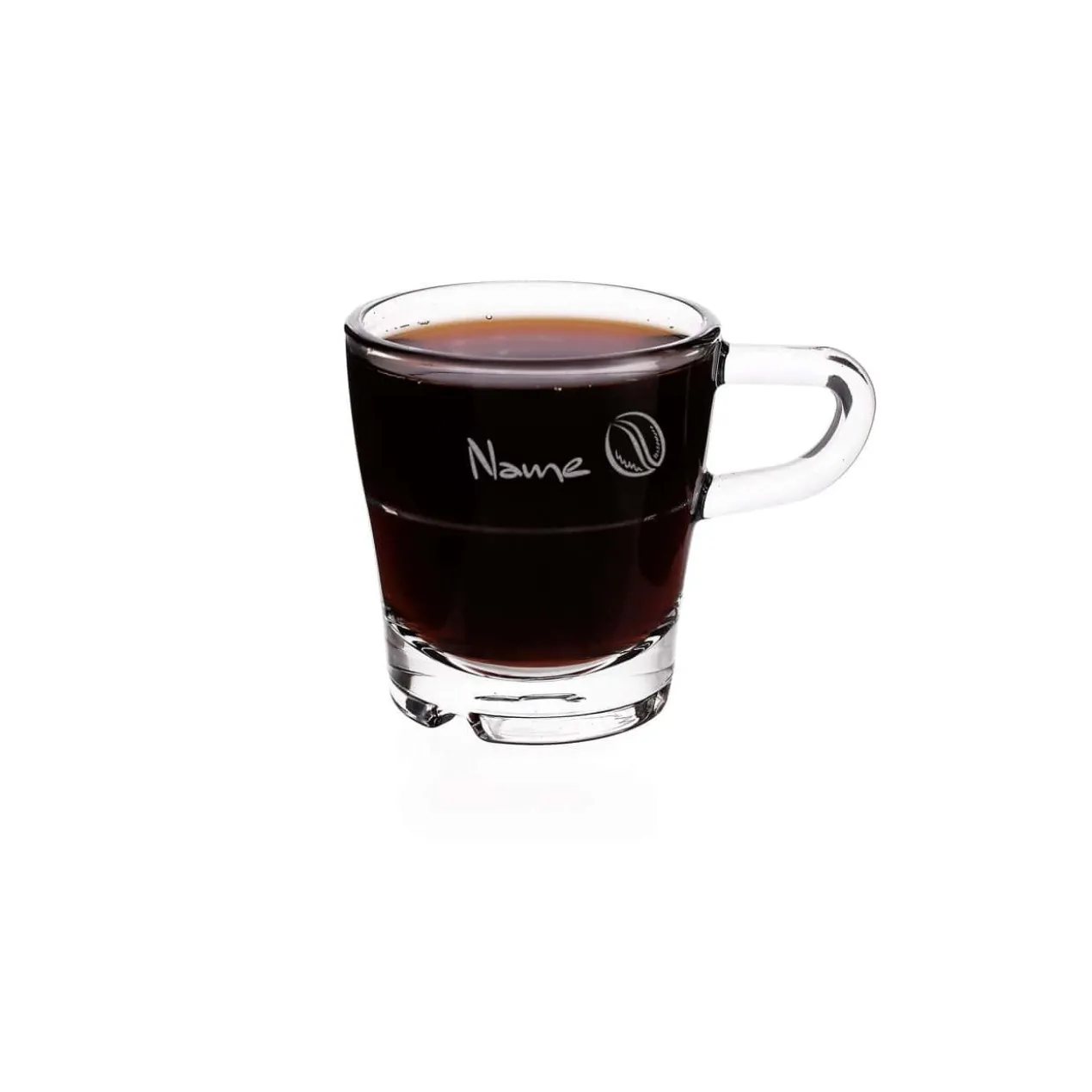 Espressoglas von Leonardo mit Namensgravur