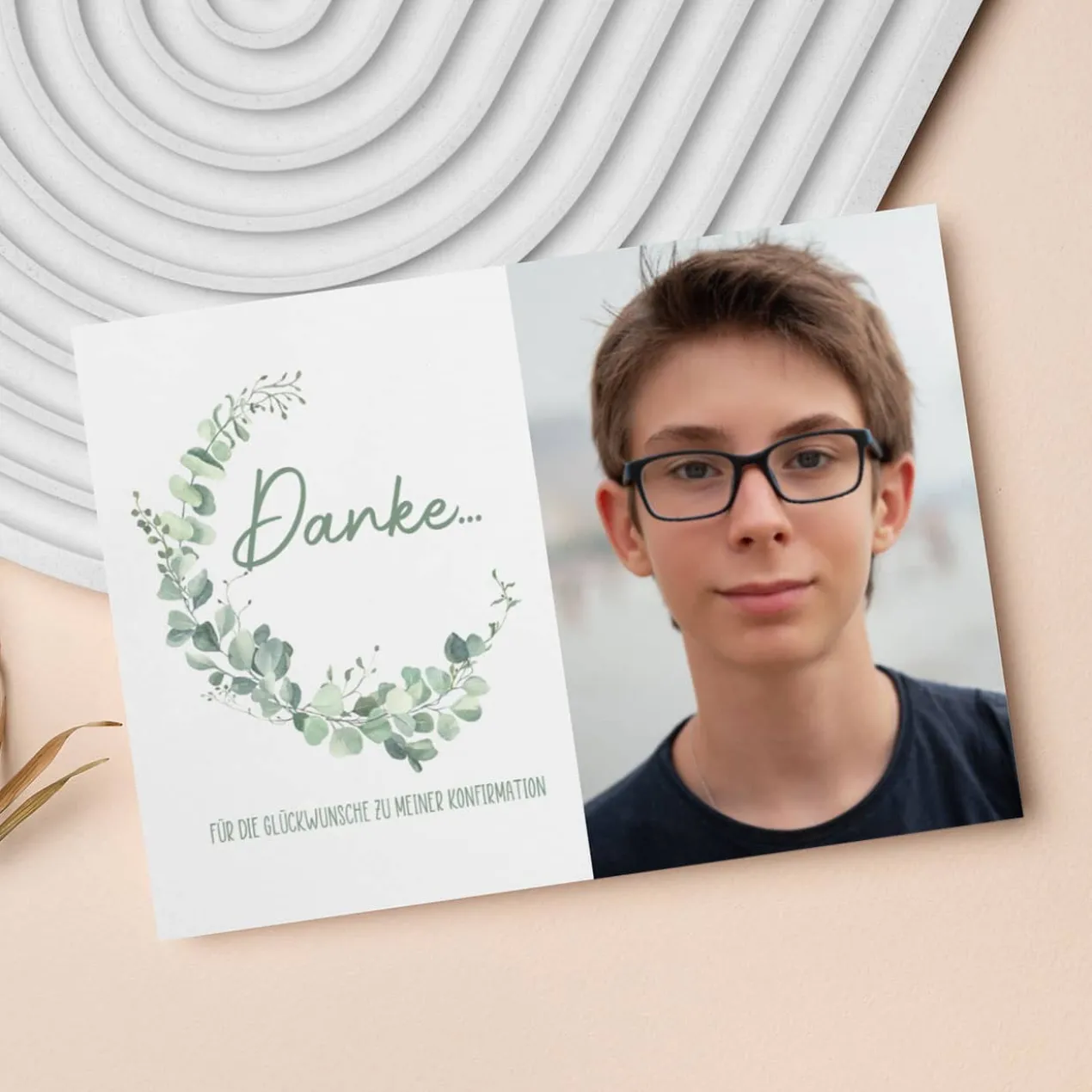 Eukalyptus - Dankeskarte mit Foto
