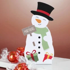 Faltschachteln zu Weihnachten mit 3 Lindor Kugeln und Ihrem Wunschnamen