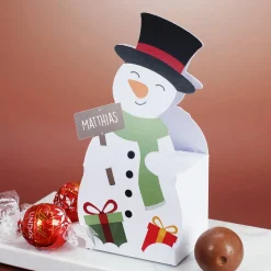 Faltschachteln zu Weihnachten mit 3 Lindor Kugeln und Ihrem Wunschnamen