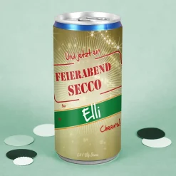 Feierabend City Secco in der Dose mit Wunschname